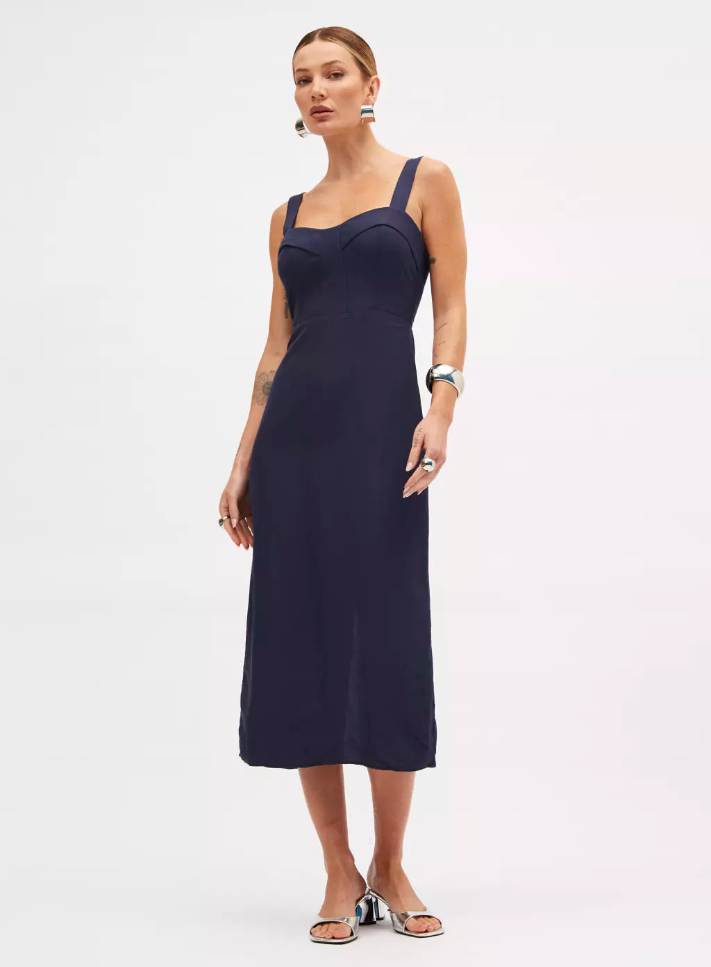 Vestido Sommer Linho Azul Olympic