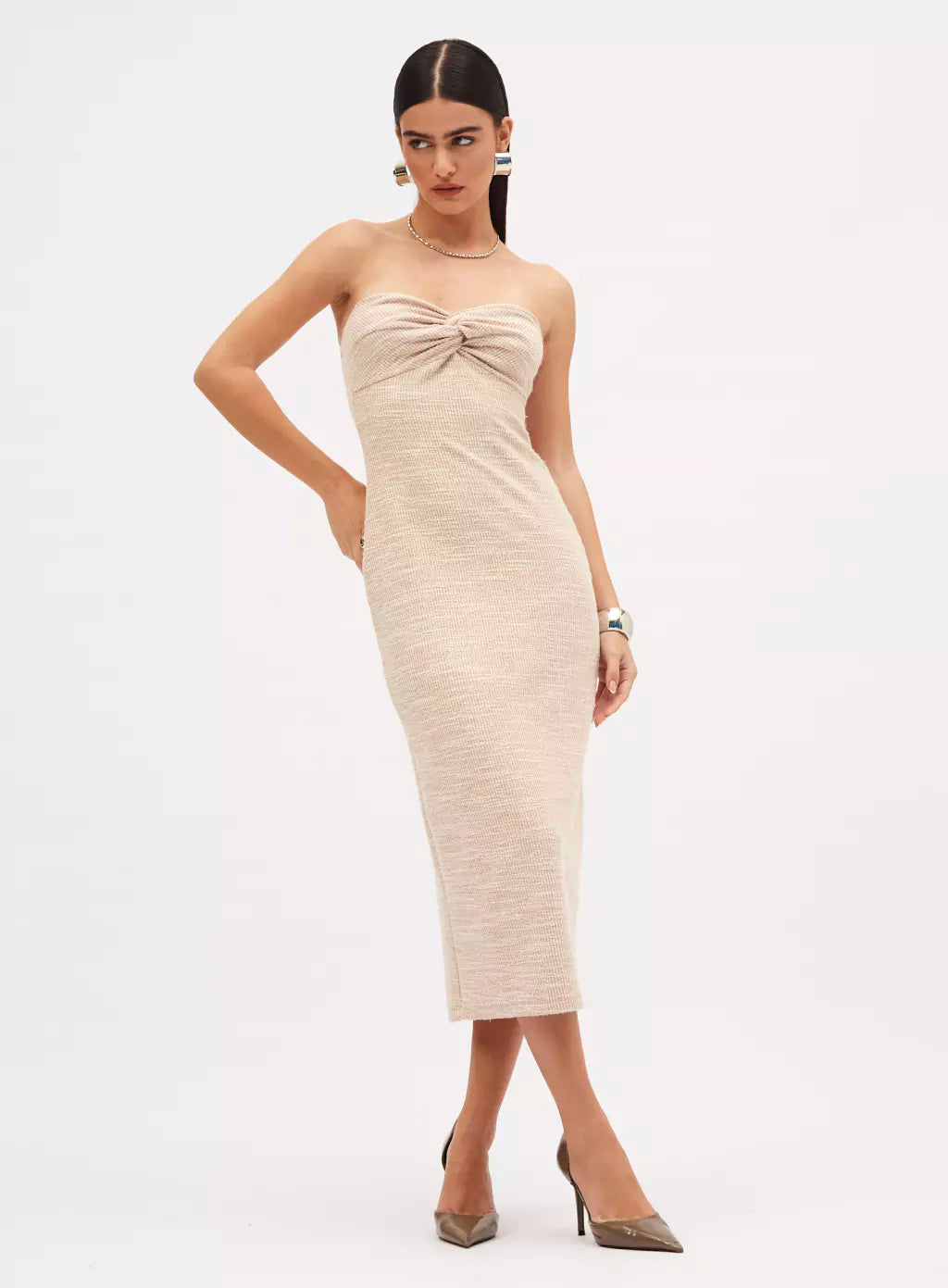 Vestido Sommer Bege Torrone