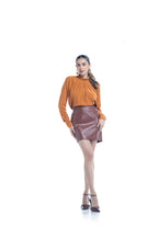 Blusa Manga Longa Guar/Caramelo