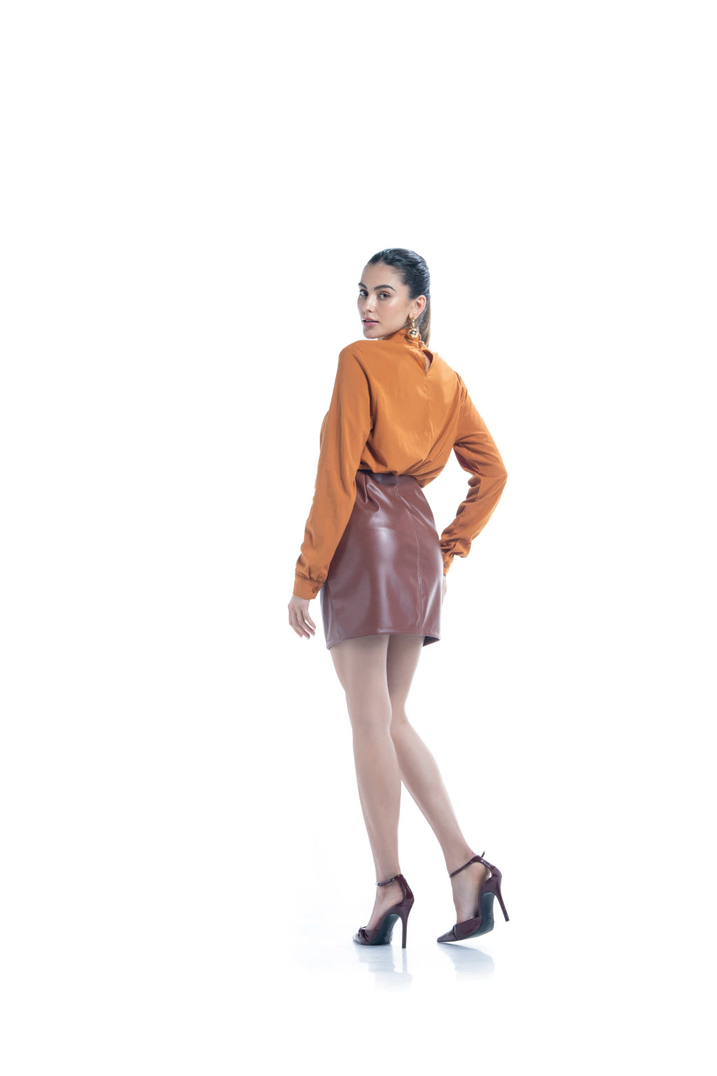 Blusa Manga Longa Guar/Caramelo