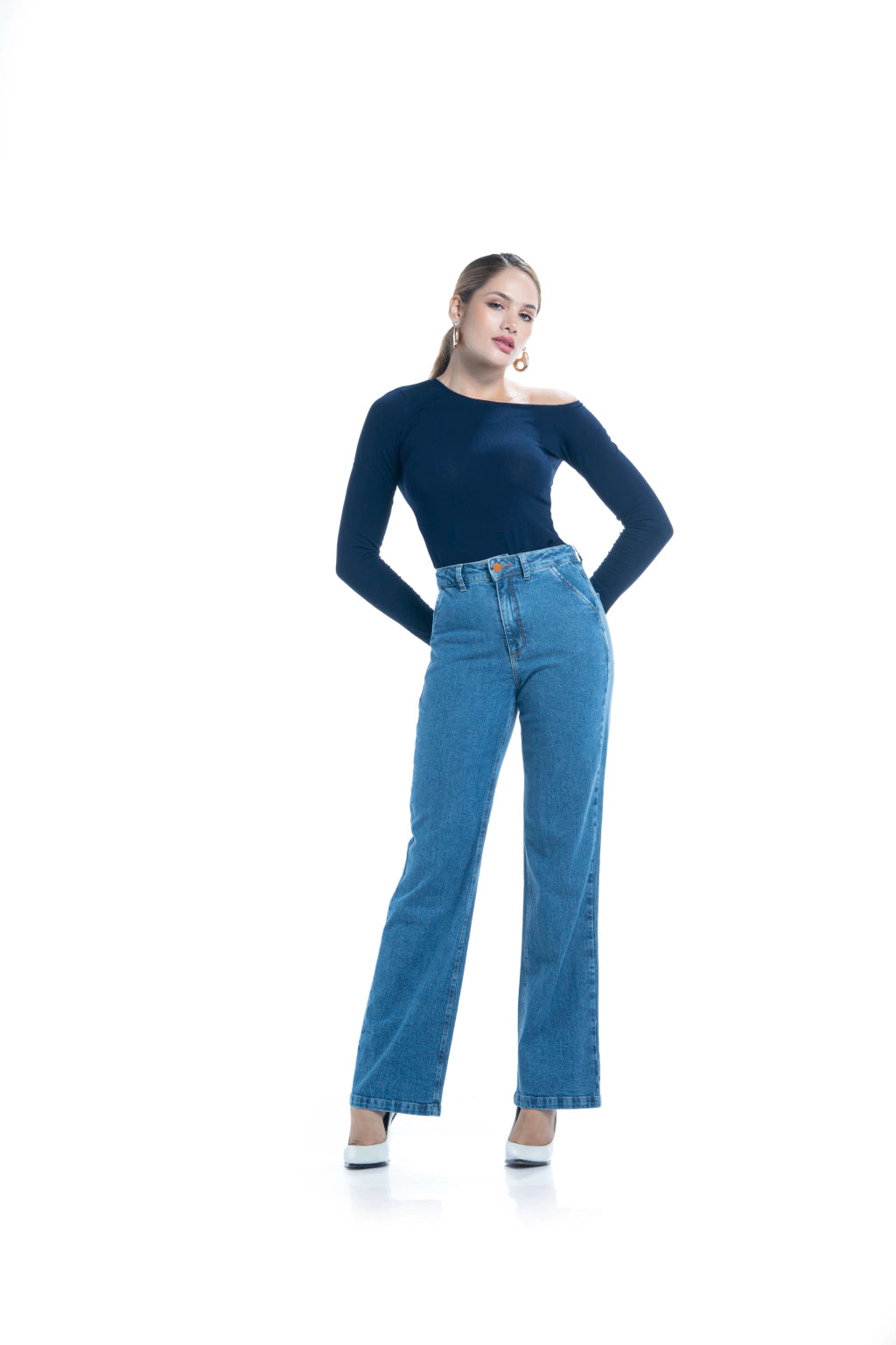 Calça Jeans Wide Leg State One