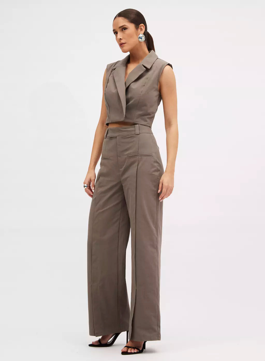 Blusa Colete Sommer Cinza Ginger