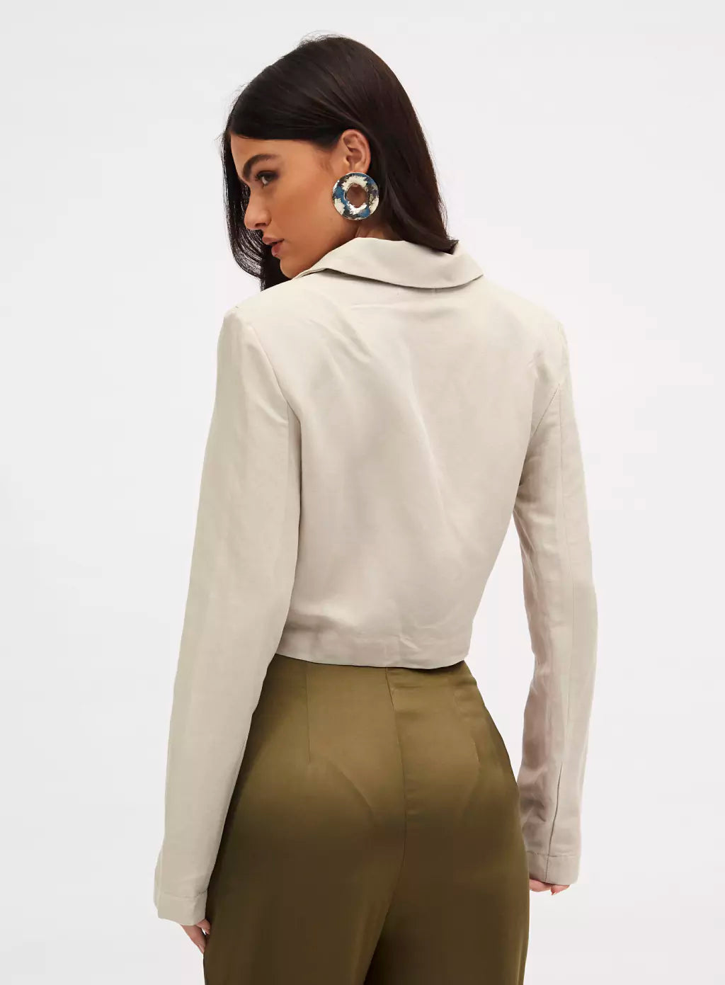 Blazer Linho Sommer Bege Esquilo
