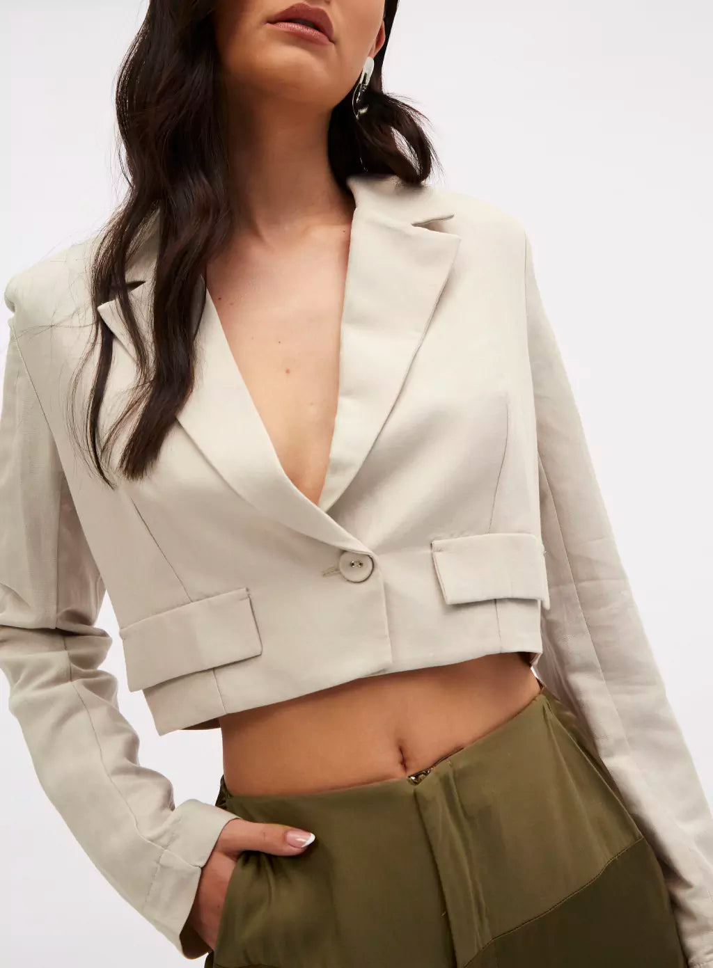 Blazer Linho Sommer Bege Esquilo