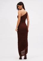 Vestido Tule Sommer Marrom Beaten Brown