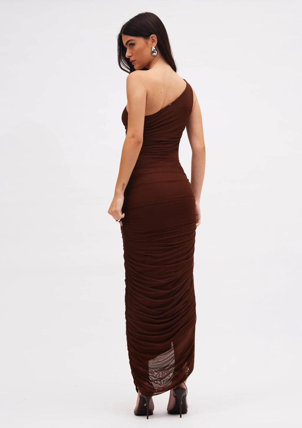 Vestido Tule Sommer Marrom Beaten Brown