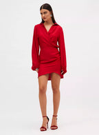Vestido Linho Sommer Vermelho Philly