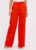 Calça Linho Sommer Laranja Febo