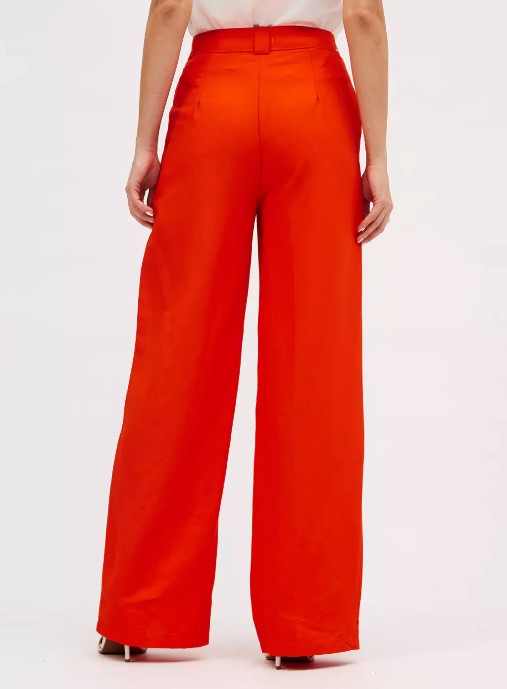 Calça Linho Sommer Laranja Febo