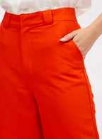 Calça Linho Sommer Laranja Febo