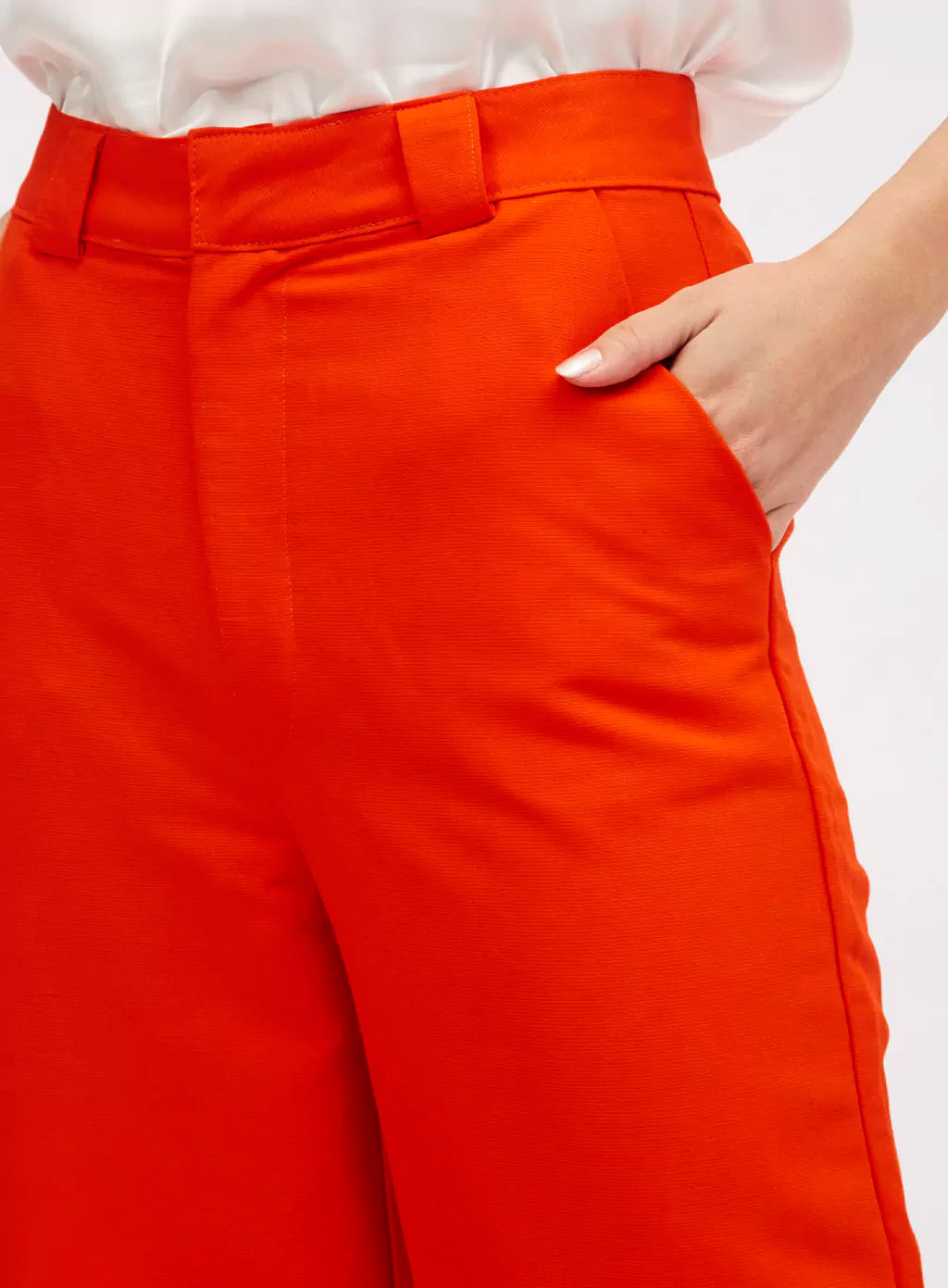 Calça Linho Sommer Laranja Febo